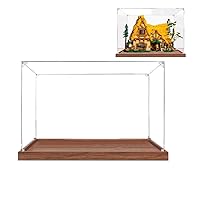 Acrylic Display Case for Lego 43242 Dustproof Clear Display Box Showcase for (Snow White Cottage) (Building Block Model is NOT Included !) (2mm Thickness)