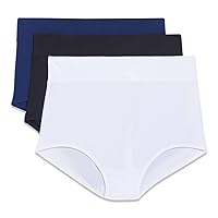 Women's Blissful Benefits No Muffin Top 3 Pack Brief Panty