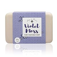 Triple Milled Violet Moss Shea Butter Vegetable Soaps from France 200g