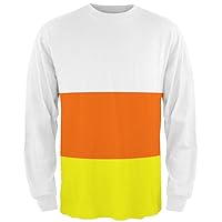 Old Glory Halloween Candy Corn Costume All Over Mens Long Sleeve T Shirt Multi 2XL