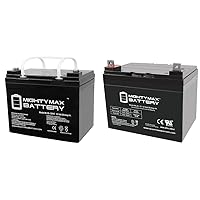 ML35-12INT - 12 Volt 35 AH, Internal Thread (INT) Terminal, Rechargeable SLA AGM Battery & 5 AH SLA Battery- Mighty Max Battery Brand Product