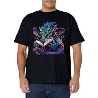 Dragon Reading Book T-Shirt
