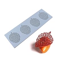 3D Hollow Leaf Mold Silicone Candy Mold Chocolate Hollow Leaf Baking Molds for Lace Mold Baking Gummy Sugar Craft Cake Party Pastry Fondant Moulds Polymer Clay Mould