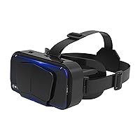 VR Headset 3D VR Glasses Universal Virtual Reality Goggles Support 360°Panorama Large Screen An-ti Bluelight Adjustable Pupil Distance Eye Protection VR Goggles for Movies Games Gift for Kids Adults