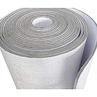 US Energy Products -3MM- Reflective Foam Core Insulation Roll Radiant Barrier White/Foil Faced Reflective Foam Insulation Solid Vapor Barrier Warehouse Building Commercial Residential (2ft x 10ft)