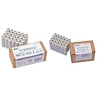 Eneloop Panasonic BK-4MCA24/CA AAA 2100 Cycle Ni-MH Pre-Charged Rechargeable Batteries 24 Pack & Panasonic BK-3MCA24/CA AA 2100 Cycle Ni-MH Pre-Charged Rechargeable Batteries 24 Pack