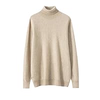 Winter Warm Turtleneck Men Soft Cashmere Sweater Long Sleeve Pullover