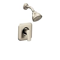 Moen T2812BN Rizon Posi-Temp Shower Trim Without Valve 2.5 GPM Flow Rate, 24-Inch, Brushed Nickel