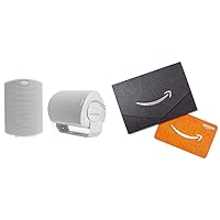 Polk Audio Atrium 6 Outdoor All-Weather Speakers with Bass Reflex Enclosure (Pair, White) | Broad Sound Coverage | Speed-Lock Mounting System and $20 Amazon.com Gift Card