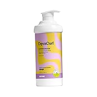 DevaCurl SuperCream Rich Coconut-Infused Definer | Hydra-Definition Blend | Multitasking Styler