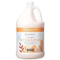Ginger Lily Farm's Botanicals Soothing Butter Lotion, Coco Mango, 100% Vegan & Cruelty-Free, Coconut Mango Scent, 1 Gallon