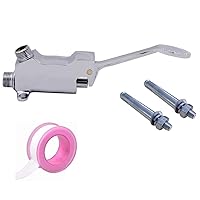 Copper Faucet Basin Floor Mount Pedal Hospital Medical Laboratory Foot Switch Tap (Single Value)