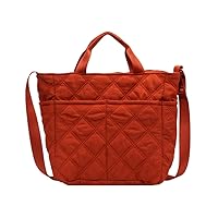 Versatile and Fashionable Quilted Shoulder Bag Nylon Handbag Suitable for Students Professionals and Travel Enthusiasts