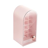 Lipstick Organizer For Case 18 Slots Acrylic Lipstick Holder Dust Proof Organizer Tower With Lid For G Cosmetic Organizer Box Small Cosmetic Organizers And Storage