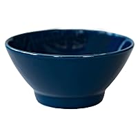 Saikai Pottery 13532 Hasami Ware Common Rice Bowl, Navy, Diameter Approx. 4.7 inches (12 cm), Microwave and Dishwasher Safe