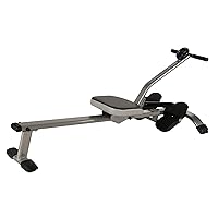 Hydraulic Rower Machine with Smart Workout App - Rowing Machine with Adjustable Resistance for Home Gym Fitness