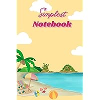 Notebook: Simplest Lined Journal | Logbook with Beautiful and Fun Coloring Cover | Lined Pages for Notetaking, Sketching, and Journaling