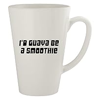 I'd Guava Be A Smoothie - Ceramic 17oz Latte Coffee Mug, White