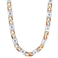 P3 POMPEII3 Men's 14k Gold (161gram) or Platinum (302gram) 9mm Diamond Chain Necklace 22