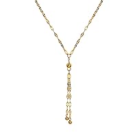 OnlyOne Elite Gold Bean Tassel Sexy Chain, 18K Gold Plated Titanium Clavicle Necklace, Jewelry for Women, 42cm + 5cm + 5cm