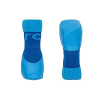 RC Pet Products Sporty PAWks Anti-Slip, Stylish, Functional, Protective Dog Socks | Medium, Electric Blue/Cyan