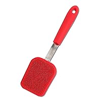 Silicone Brush Bowl Dish Cleaning Brushes Remove Oil Wiper for Home Kitchen Sink Bathroom Scrub Brush Cast Stove Iron Dishes Clean Tool Pet Brush