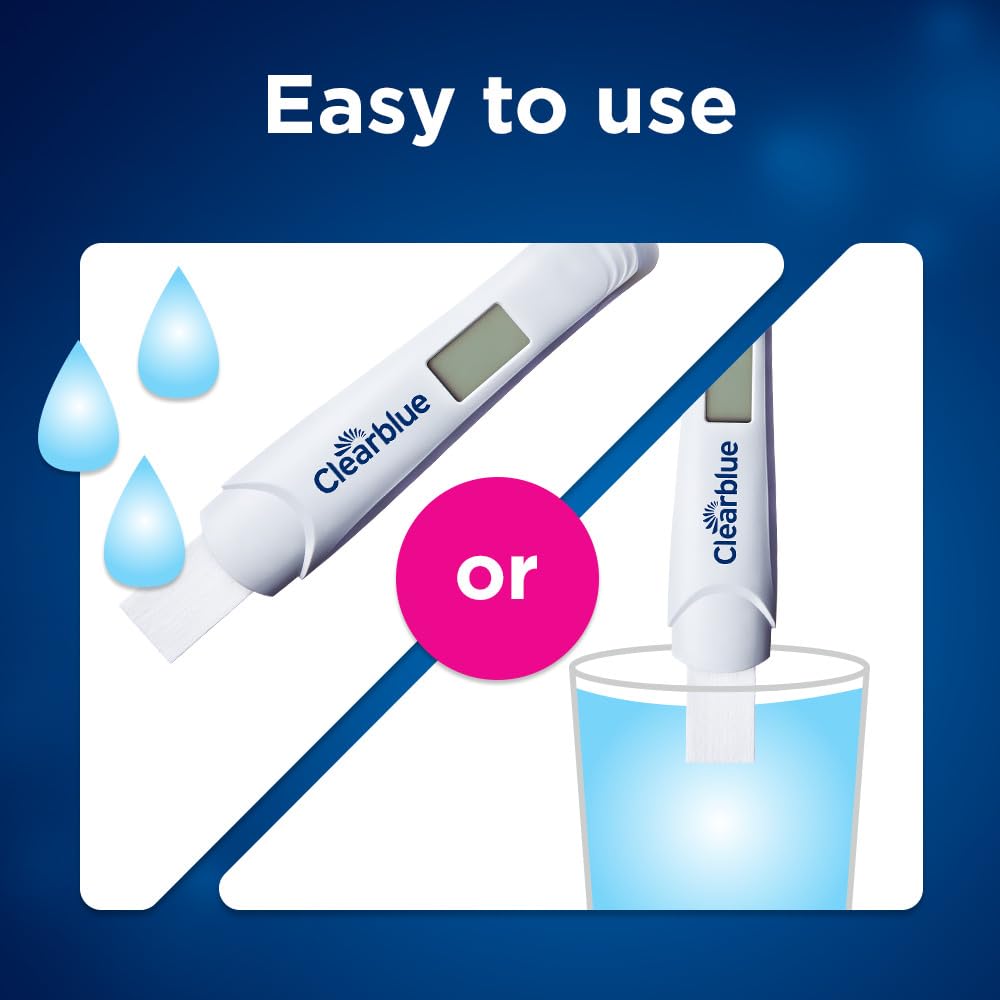 Clearblue Early Digital Pregnancy Test, Early Detection at Home Pregnancy Test, 3 Ct