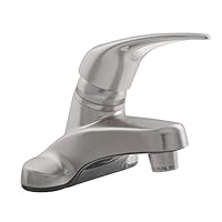 Dura Faucet DF-PL100-SN RV Single Lever Bathroom Faucet (Brushed Satin Nickel Plating Over ABS Plastic)