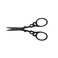 Badass Beard Care Beard & Mustache Stainless Steel Trimming Scissors For Men - Extremely Sharp and Durable (Black)