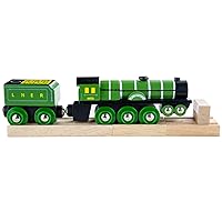 Flying Scotsman Toy Train - Compatible with Most Major Wooden Railway & Train Set Brands, Replica Bigjigs Trains, Bigjigs Train Accessories