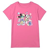 Disney Plus Size Classic 80s Minnie Mickey Girls Short Sleeve Tee Shirt