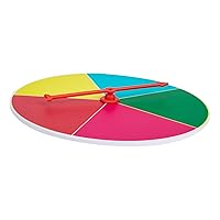 ERINGOGO Game Turntable Dry Erase Game Classic Wheel Clear Spinners for Classroom Game Wheel Spins The Wheel Family Game Toy Wheel Game Color Dry Erase Board to Rotate Lucky Plastic Tool, 20x20cm