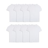 Fruit of the Loom Men's Lightweight Active Cotton Blend Undershirts , White