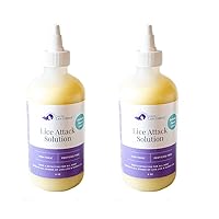 Center for Lice Control 8 oz Lice Attack Solution (2 Pack) | Lice Treatment for Kids & Adults Lice Prevention Shampoo | Lice Shampoo removes Nit & Lice | 2 Pack Lice Killer Solution