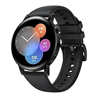 HUAWEI Watch GT 3 42 mm Smartwatch, Long Battery Life, All-Day SpO2 Monitoring, AI Running Trainer, Accurate Heart Rate Monitoring, 100+ Training Modes, Bluetooth Call, Black
