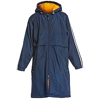 Sporti Unisex Youth Swim Parka with Plush Fleece-Lined, Water Resistant Outer Fabric, Two Way Zipper, Multiple Pockets