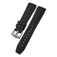 21mm Silicone Rubber Watchband Replacement for Longines L3 HydroConquest Conquest Watch Waterproof Sport Soft Strap