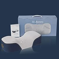 Dr.Baremi Cervical Pillow for Sleep-C-Shaped Cervical Spine Position Relief Memory Foam Contoured Neck Support Bed Pillow with Neck and Shoulder Pain Relief Relief Maintains Straight Posture