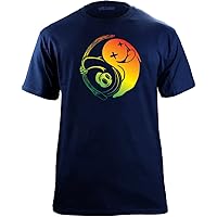 Ghost and Reaper Yin-Yang Art Print T-Shirt