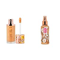 Rachel Couture Liquid Foundation & Shimmer Spray Bundle | Vegan & Cruelty-Free | Infused with Arnica & Daisy Extract – Wheat & Lustre