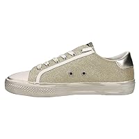 VINTAGE HAVANA Womens Alive Metallic Lace Up Sneakers Shoes Casual - Gold