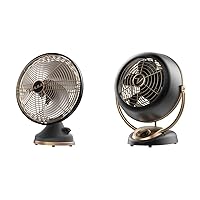 Vornado Silver Swan Alchemy Oscillating Vintage Fan, Gunmetal & VFAN Alchemy Vintage Fan, Gunmetal