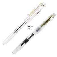 Cute Piston Fountain Pen Transparent Colored For Shell 0.5mm Nib Smooth Writing For School Student Calligraphy Practicin Pens Journaling Journaling Pens Quill Uniball Vision Men Executive Gift