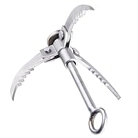 Grappling Hook with Rope-Includes Nylon Rope 6/8/10mm 50FT,Large Grapple  Hook 