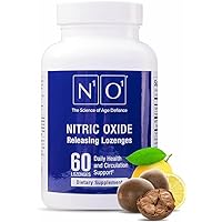 Nitric Oxide Lozenges for Heart Health Support - Dietary Supplement for Blood Flow, Oxygenation and Blood Pressure - 60 Count