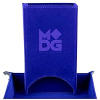 Metallic Dice Games FanRoll Fold Up Dice Tower: Blue, Role Playing Game Dice Accessories for Dungeons and Dragons