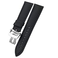 23mm High Density Canvas Nylon Leather Watch Band Special For Blancpain Fifty Fathoms 5000 5015 Strap Butterfly Buckle