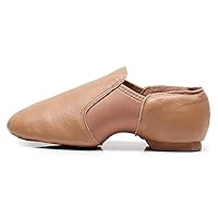 HROYL Boys and Girls Jazz Dance Shoes Slip and Elastic Child‘s Leather Jazz Dance Shoes,TJ-jazz-X025
