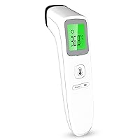 Contactless Infrared Digital Thermometer - 4 in 1 Medical Thermometers Forehead, Room, Liquid & Object Temperature. Suitable for All Ages.