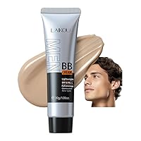 AKARY Hydrating Men BB Cream SPF 15 PA++, Full-Coverage Foundation&Concealer, Mens Face Moisturizer Cream Evens Skin Tone, Oil Control and Cover Flaws, Natural Finish for All Skin Types, Natural 240